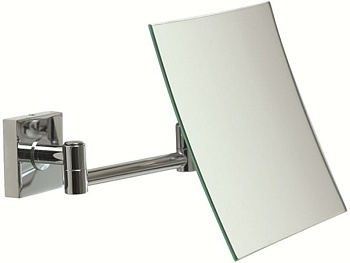 зеркало косметическое stil haus 1093(08) настенное прямоугольное (3x) с поворотным механизмом, хром