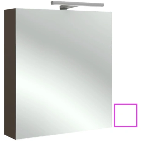 зеркальный шкаф jacob delafon odeon up eb795gru-g1c левосторонний 60х65 см, белый блестящий